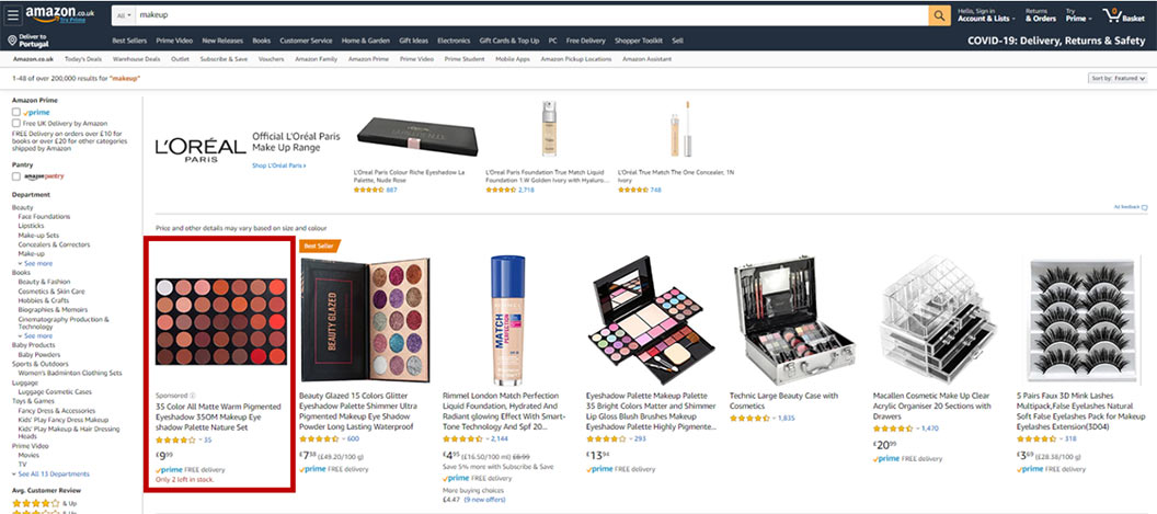 Sponsored Products amazon