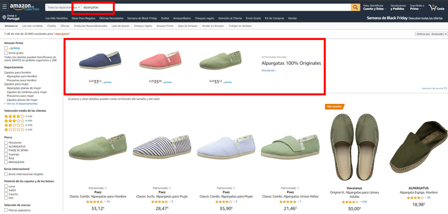 PAEZ Amazon Brand Campaign